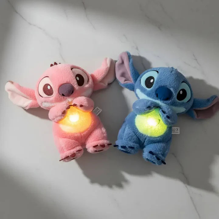Nova – Atmende Stitch & Angel Kuscheltiere mit Nachtlicht